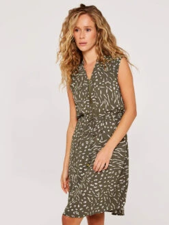 Animal Print Zip Dress