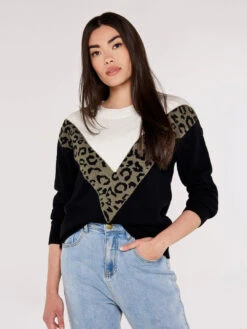 Animal Chevron Jumper