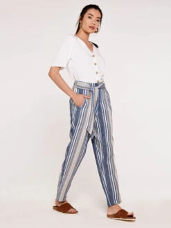 Chambray Stripe Trousers