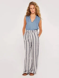 Chambray Stripe Waist Trouser