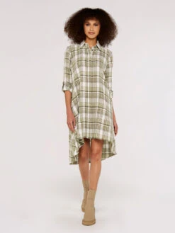 Plaid Shirt Dress
