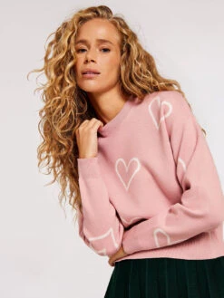 Heart Print Jumper