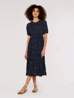 Polka Dot Crinkle Dress