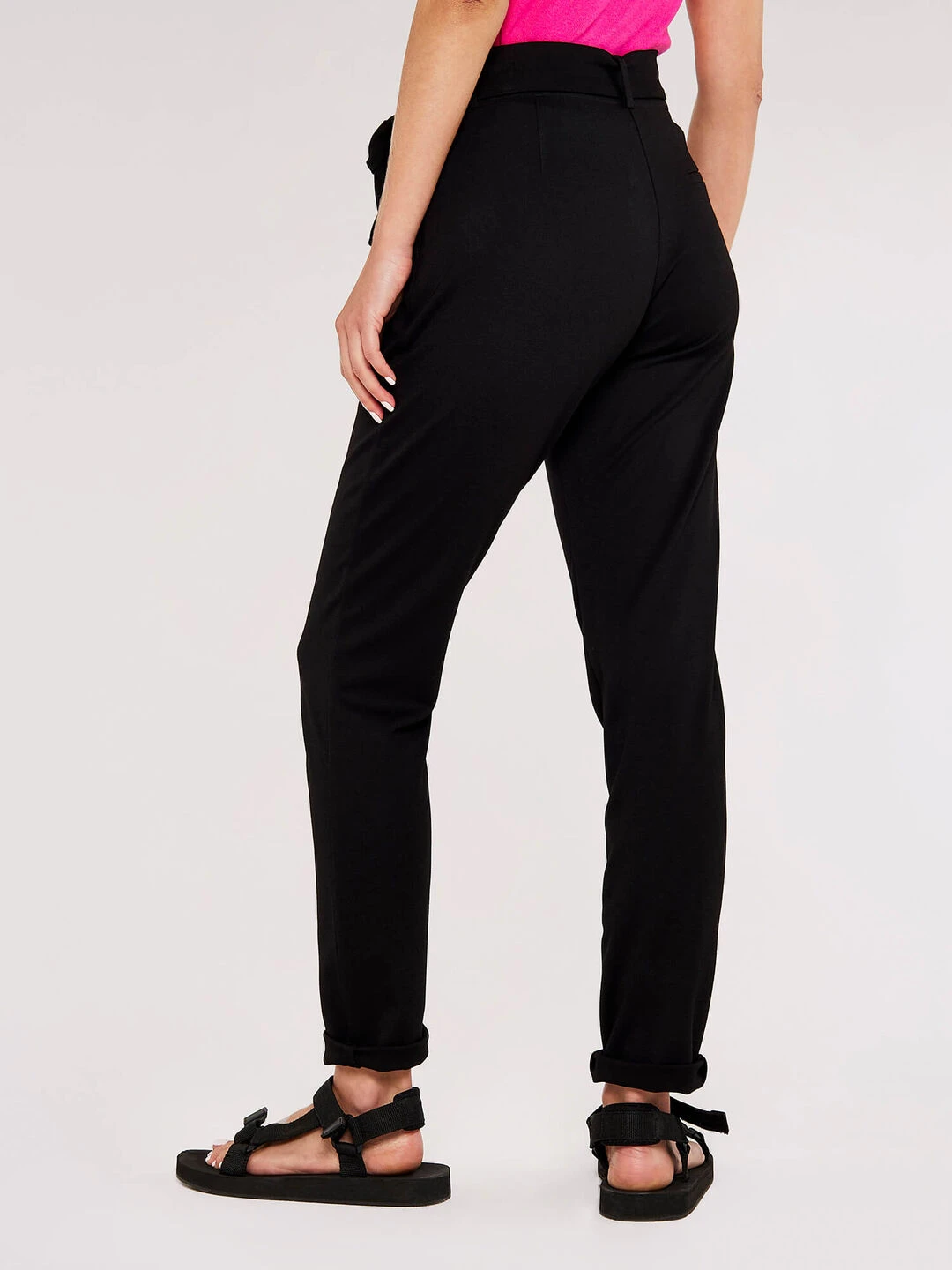 Belted Ponti Trousers - Image 4