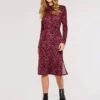 Tapestry Side Split Midi Dress