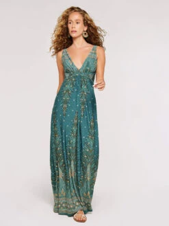 Paisley Ornament Maxi Dress