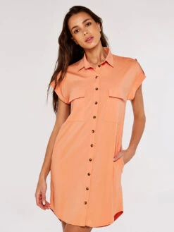 Sleeveless Shirt Mini Dress