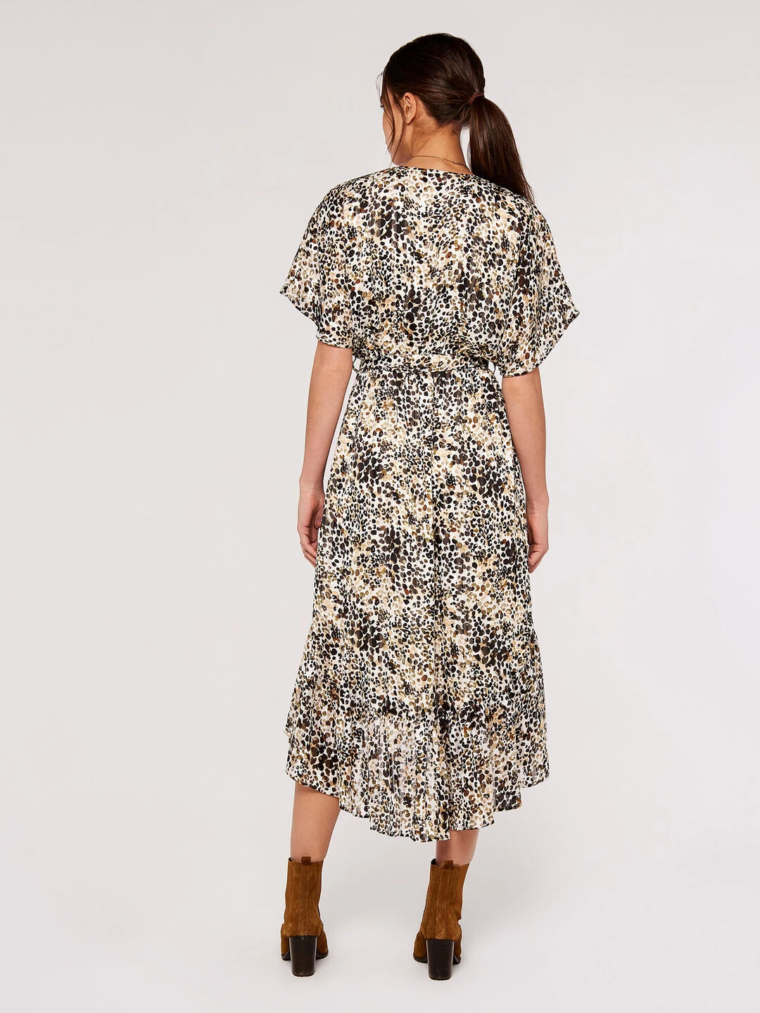 Watercolour Dot Midi Dress - Image 4