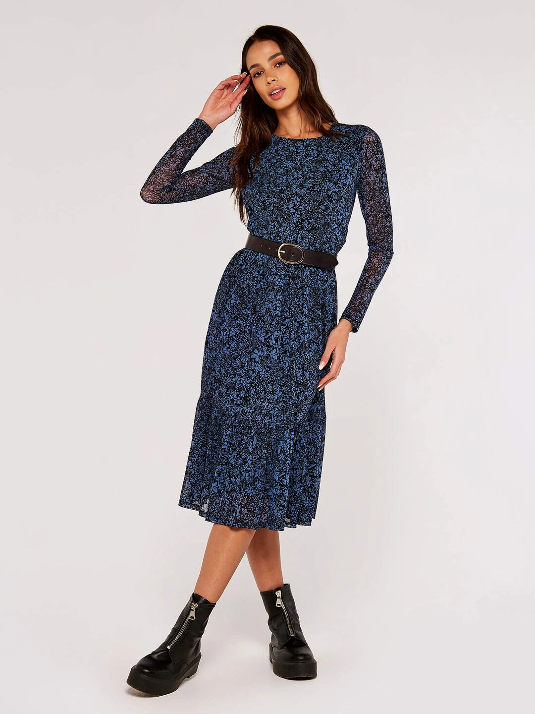 Floral Print Midi Dress - Image 3