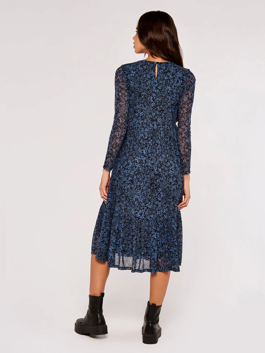 Floral Print Midi Dress - Image 4