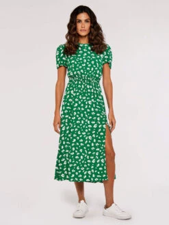 Floral Split Midi Dress