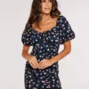 Floral Milkmaid Mini Dress