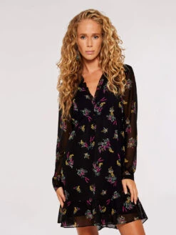 Floral Ruffle Mini Dress