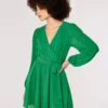 Chiffon Wrap Mini Dress