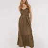 Twill Cami Maxi Dress