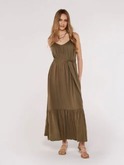 Twill Cami Maxi Dress
