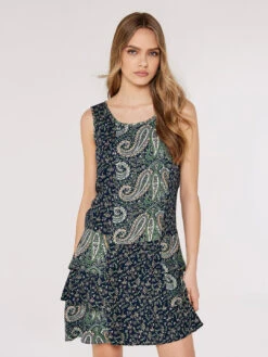 Paisley Mix-Match Mini Dress