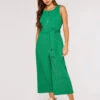 Zip Front Culotte Jumpsuit