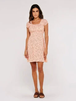 Orchid Milkmaid Mini Dress