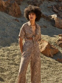 Zebra Palazzo Trousers