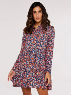 Ditsy Shirt Mini Dress