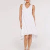 High-Low Anglaise Mini Dress