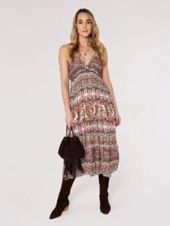 Paisley Cami Midi Dress