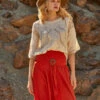 Shimmer Coconut Buckle Skirt