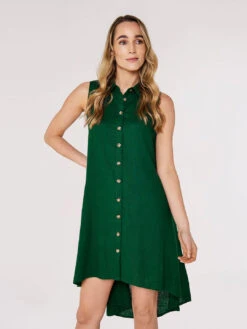 High-Low Shirt Mini Dress