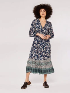 Sarasa Ruffle Midi Dress