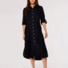 Tera Cotton Shirt Midi Dress