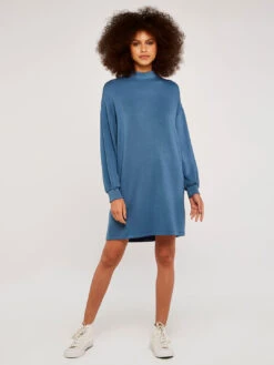 Mock Neck Sweater Dress