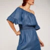 Chambray Bardot Dress